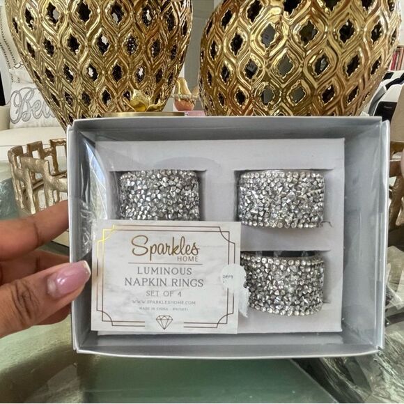 New sparkles home Strass Napkin Ring (Set of 4) - Picture 6 of 11